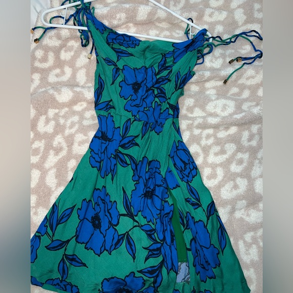 ruby and jenna green and blue mini dress - Picture 2 of 4